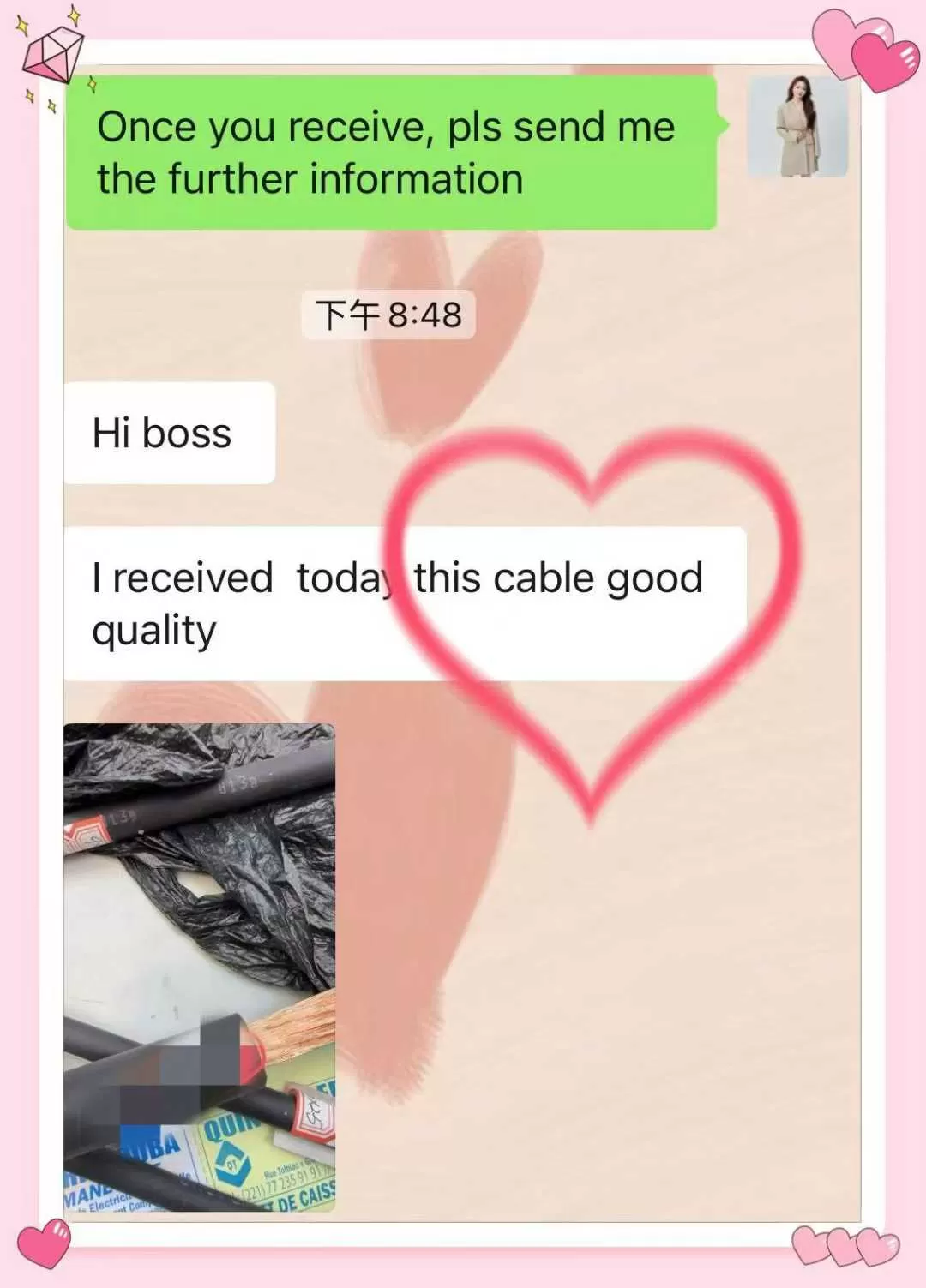 Honglincable Samples Win Praise from Senegal Clients