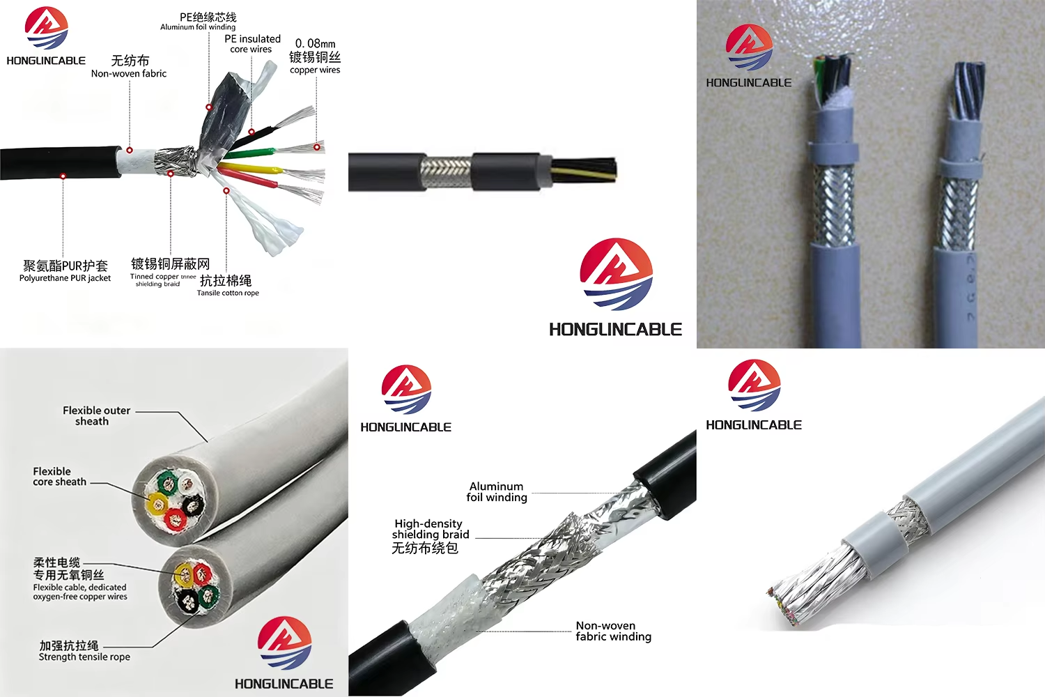 Export Double Sheath Shielded Drag Chain Cable