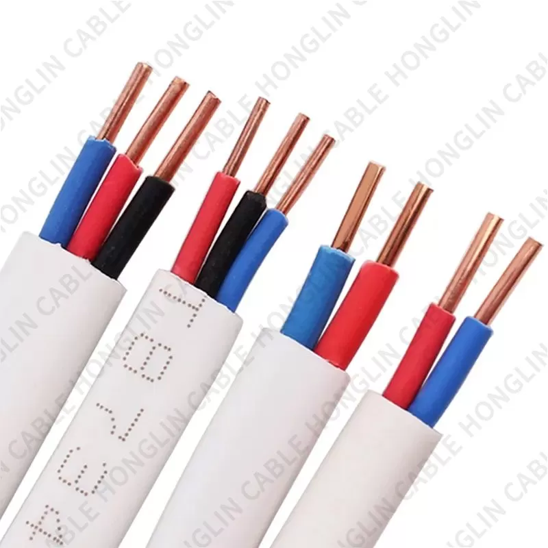 BVVB wire, Flat Cable Copper, Core Conductor, PVC insulation, PVC sheath