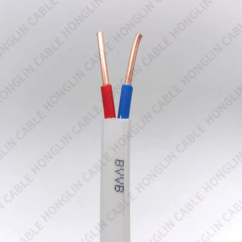 BVVB wire, Flat Cable Copper, Core Conductor, PVC insulation, PVC sheath