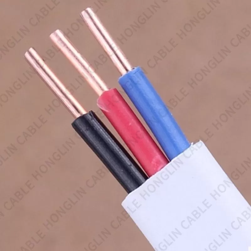 BVVB wire, Flat Cable Copper, Core Conductor, PVC insulation, PVC sheath