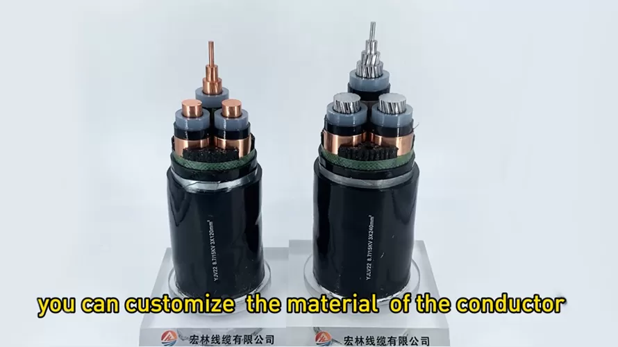 Customized high voltage power cables