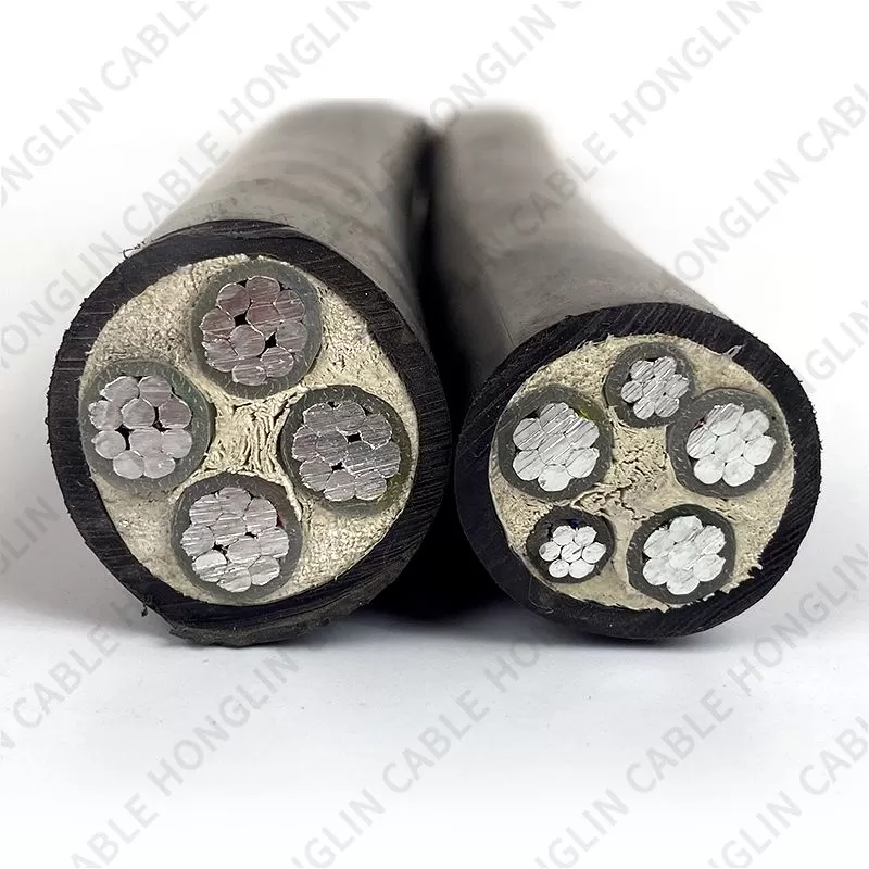 Electrical Power Cable Aluminum Conductor copper core Low Voltage XLPE Insulated Retardant for Fixed Installation