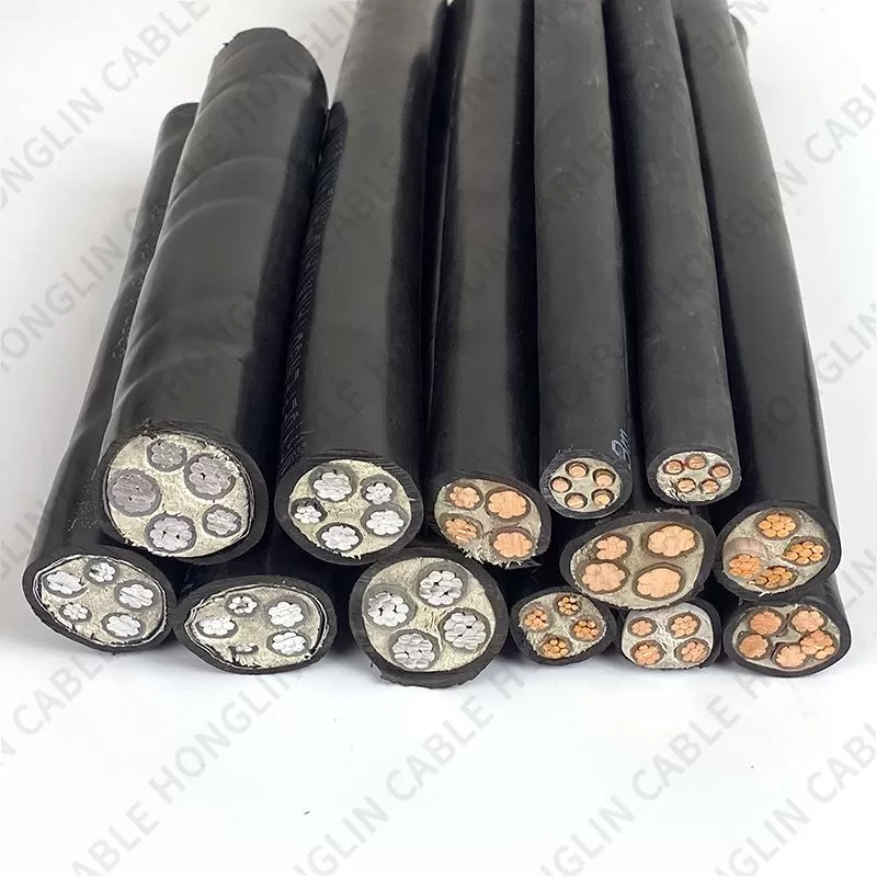 Electrical Power Cable Aluminum Conductor copper core Low Voltage XLPE Insulated Retardant for Fixed Installation